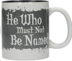 TAZA DE CERÁMICA HE WHO MUST NOT BE NAMED HARRY POTTER