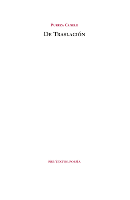 DE TRASLACIÓN