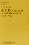 ESPAÑA, DE LA RESTAURACIÓN A LA DEMOCRACIA (1875-1980)