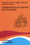 COMENTARIO DE TEXTOS DE FILOSOFÍA