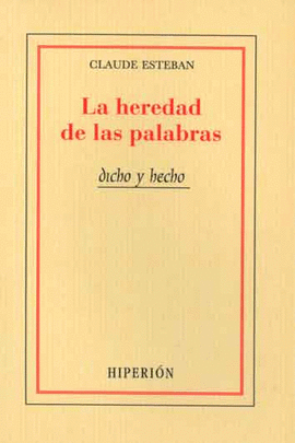 LA HEREDAD DE LAS PALABRAS