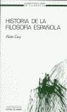 HISTORIA DE LA FILOSOFÍA ESPAÑOLA