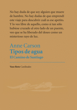 TIPOS DE AGUA (EL CAMINO DE SANTIAGO)