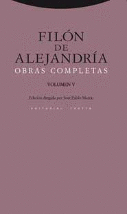 OBRAS COMPLETAS V (FILON DE ALEJANDRÍA)
